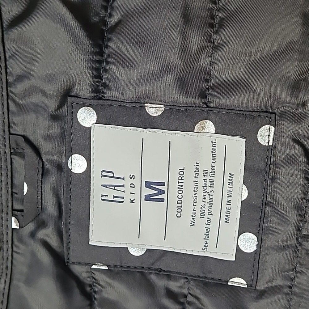 Kids Cold Control Puffer Jacket Silver Dots - 2 Inside Pockets! New with Tags! - Picture 7 of 15